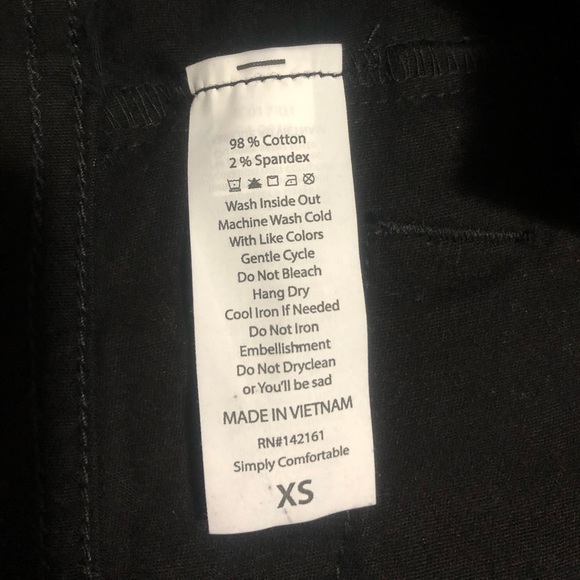 LuLaRoe XS solid black Jaxon NWT - Picture 3 of 3